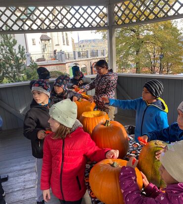 Dlabání dýní v Nebíčku